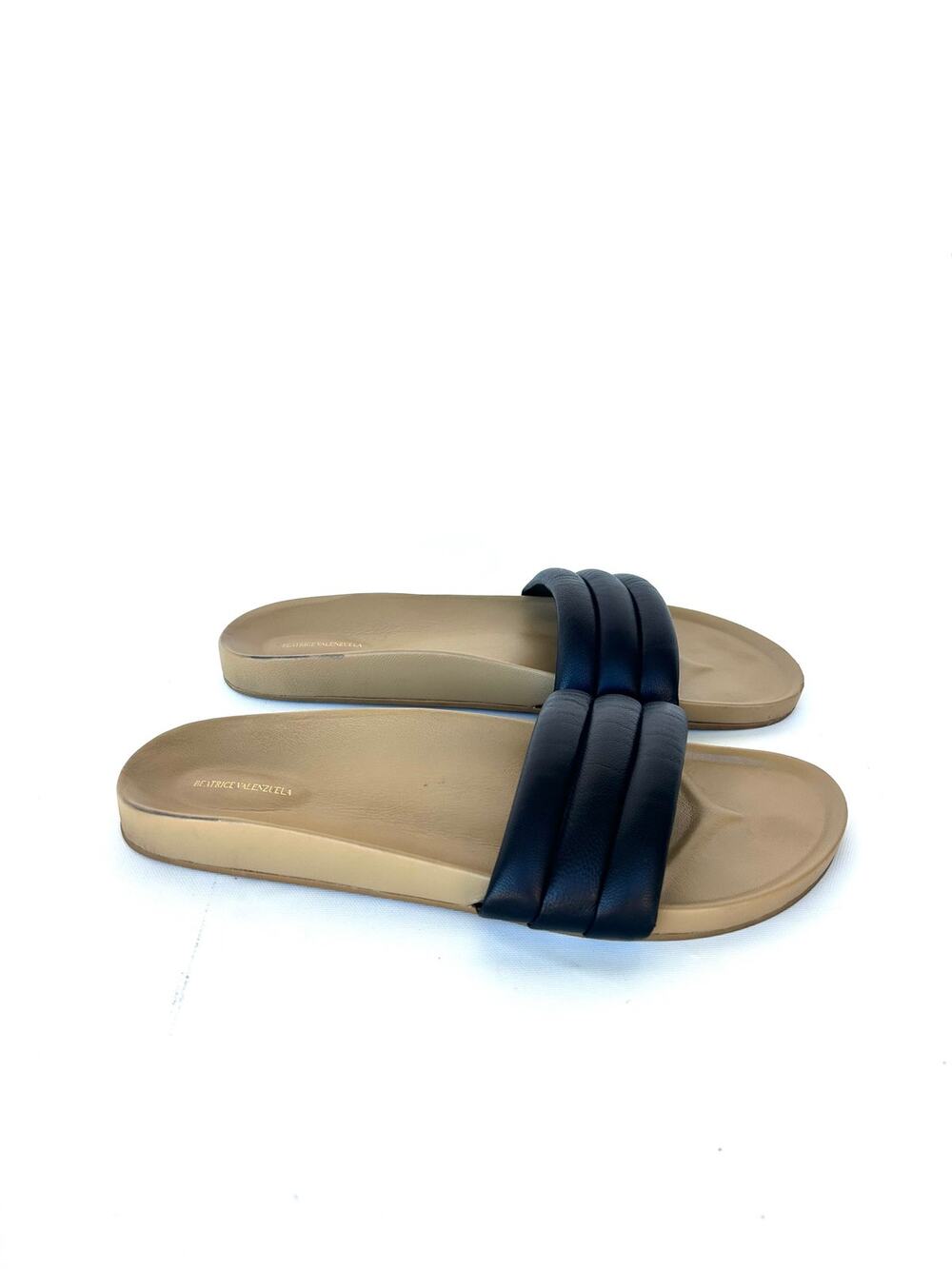 Beatrice Valenzuela Classic Sandalia Slides Sandals Black 11 Flats Shoes
